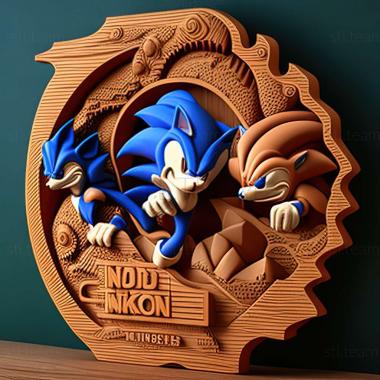 3D model Sonic The Fighters game (STL)